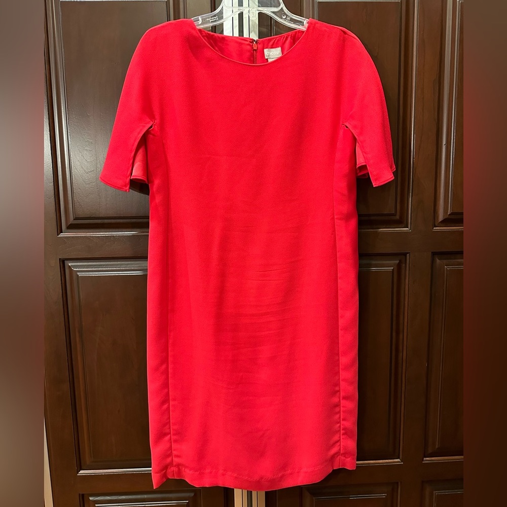 Chico’s red dress.